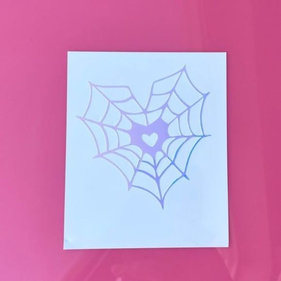 Heart Of Web Vinyl Decal 4” - Picture 3 of 5